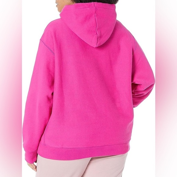 Champion Hoodie Women's Size 1X Bright Pink Reverse Weave Heavyweight Cotton‎ - Picture 8 of 10